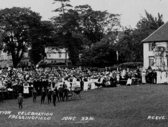 1911Coronation celebrations Church field Meadow