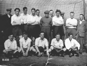 1940 Foorball Team. Until recently football was played at the sports ground.