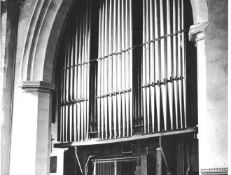 Parish church organ before 2018 restoration.